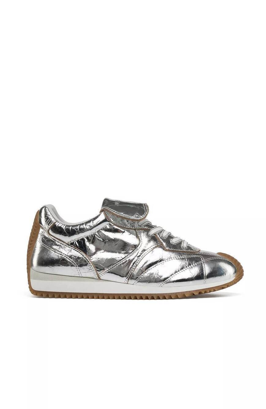 NEW J/SLIDES women's lottie sneaker in silver